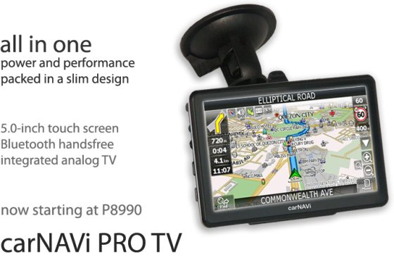 Click here to buy carNAVi PRO TV now